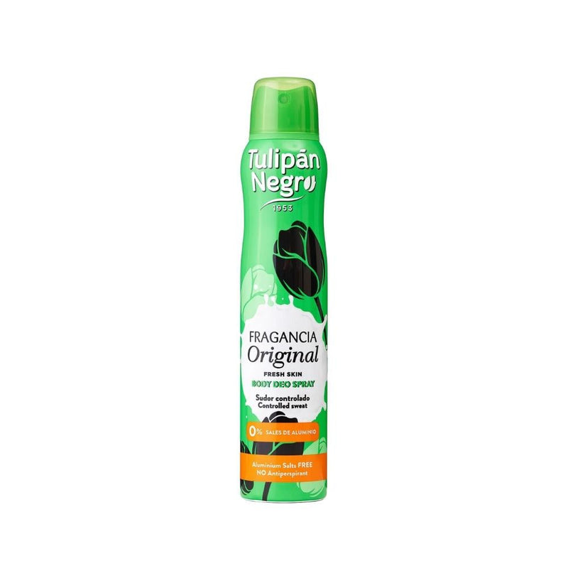 Tulipan Negro Deodorant Spray Original Scent Willow Bark & Chlorophyll 200ml