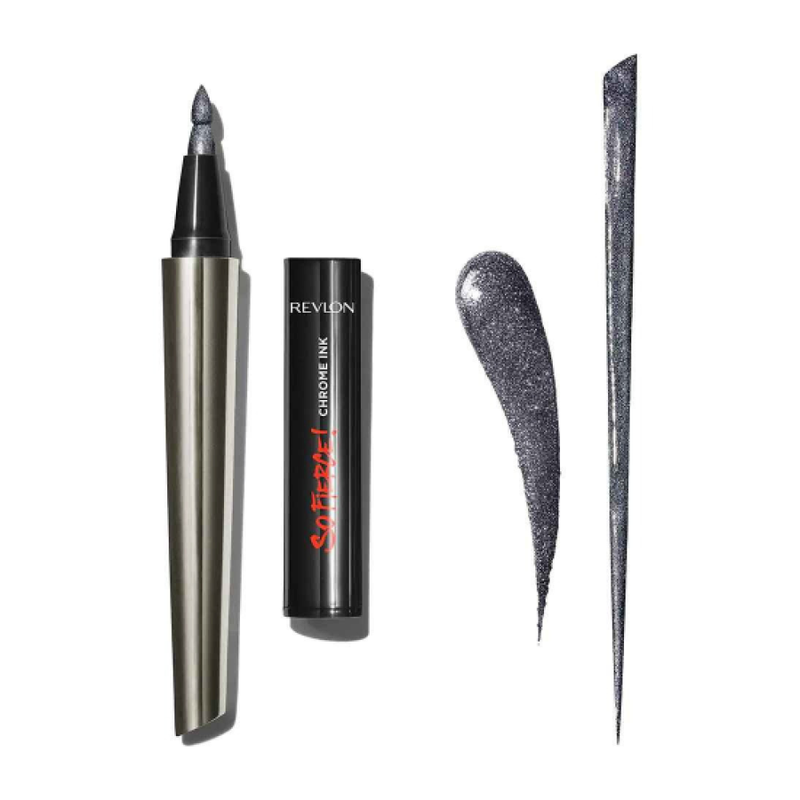 Revlon So Fierce Chrome Liquid Eyeliner, Gunmetal Shrink, Pearlescent