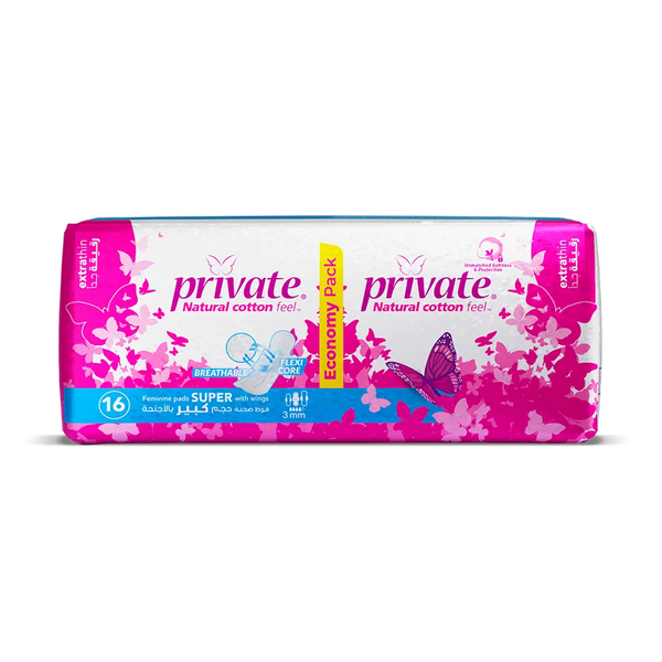 Best Feminine Pads Super Extra Thin Sanitary Towels Private 16 Pcs