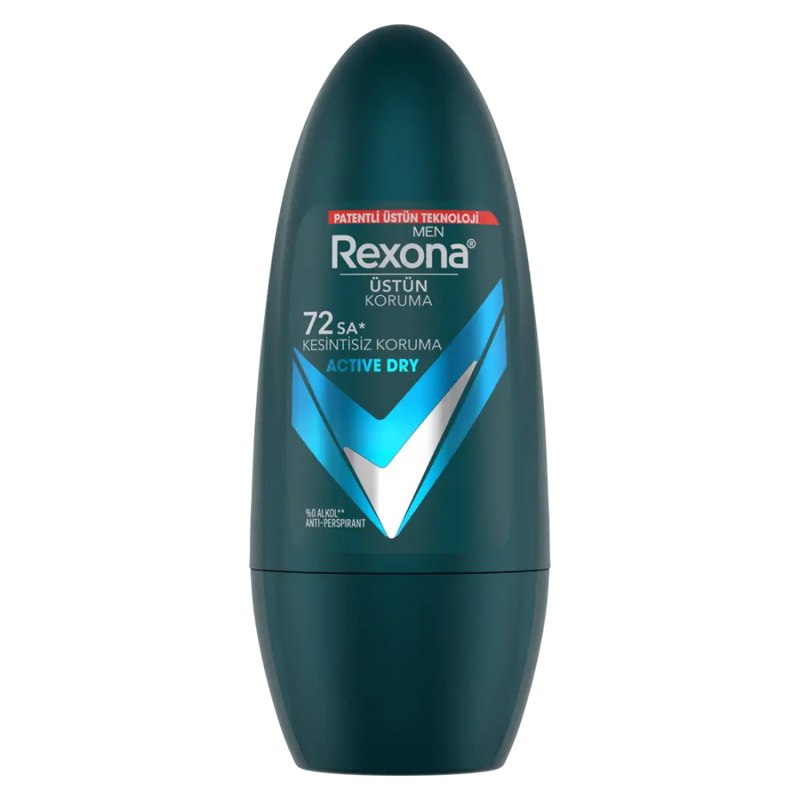 Roll On Deodorant for Men Active 48-Hour Protection Freshness Rexona 50ml