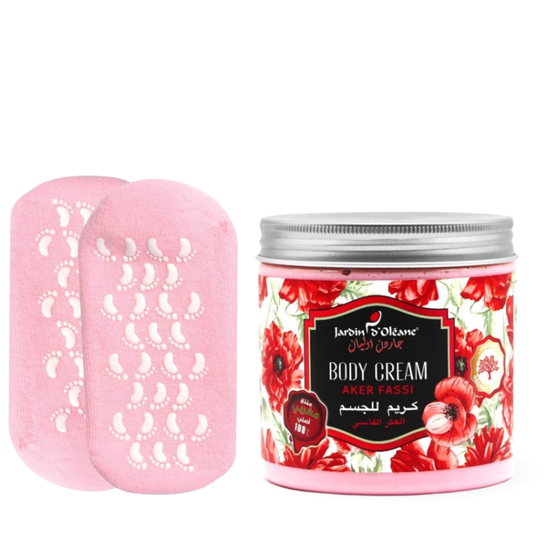 Aker Fassi Cream & Gel Socks Set for Foot Moisturizing