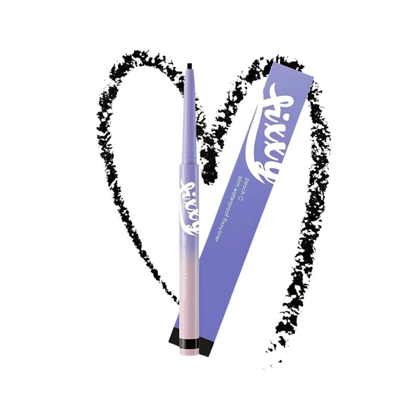 Peach C Fixi Waterproof Eyeliner, 2mm Fine Tip, 01 Black