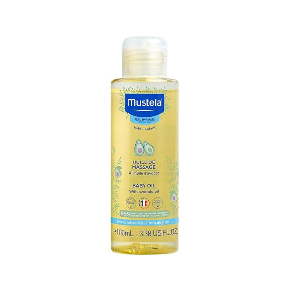 Baby Oil Soothing Massage Avocado & Sunflower Oil Mustela 100ml