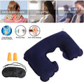 Salon System Travel Comfort Set - Neck Pillow, Eye Mask, Earplugs