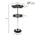 Salon System Hair Dryer Stand with Shelves - 84 cm