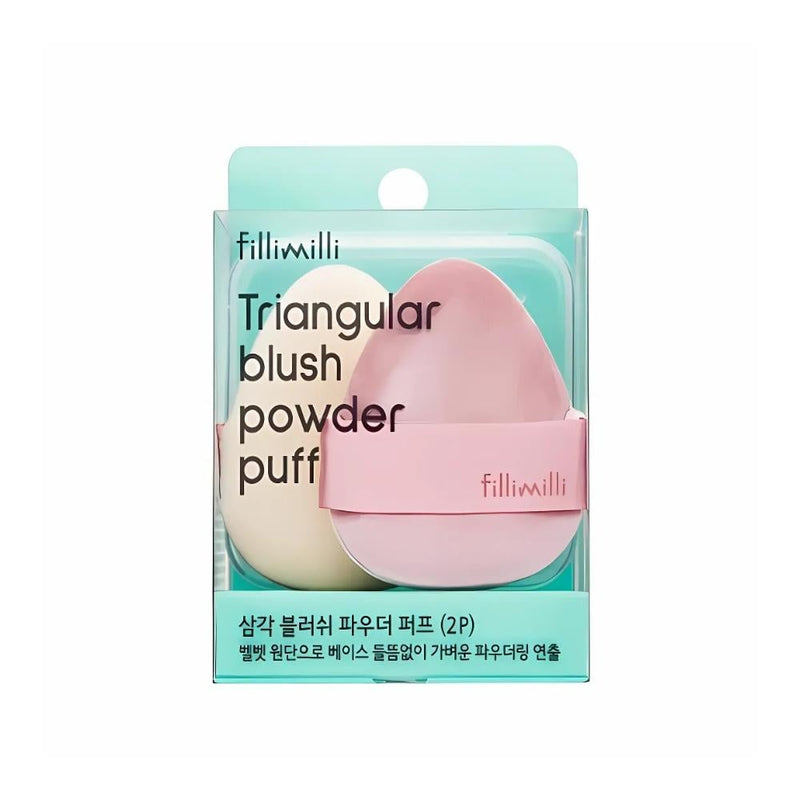 Fillimilli Blush Sponge Set Velvet Texture Triangular Shape 2 Pieces