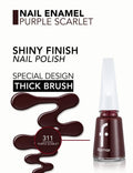 Nail Polish Long-Wearing Glossy Finish Flormar 311 Purple Scarlet 11ml