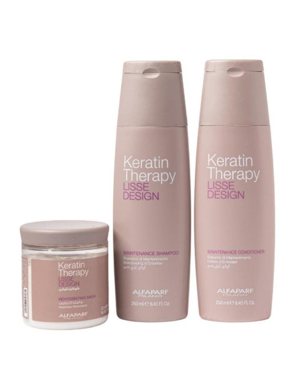 Alfaparf Keratin Therapy Shampoo, Conditioner & Mask Set