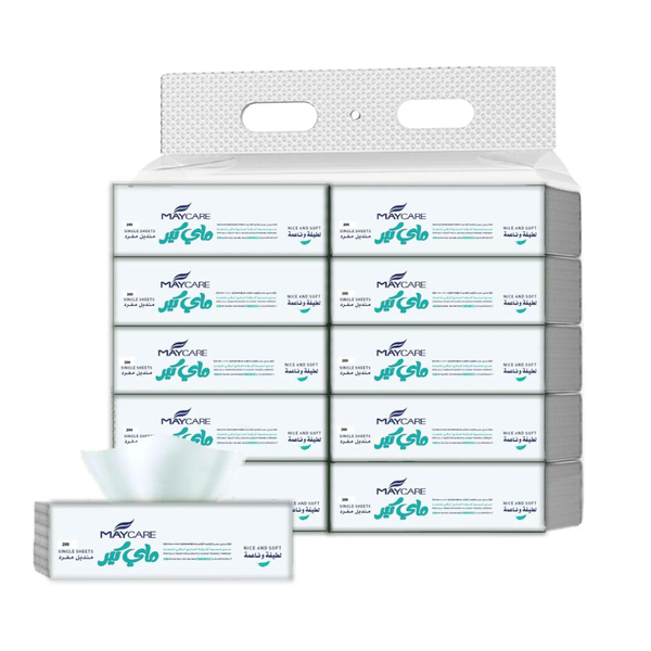 Maycare 4-Ply Soft Tissues 300 Count 10 Pack Bundle