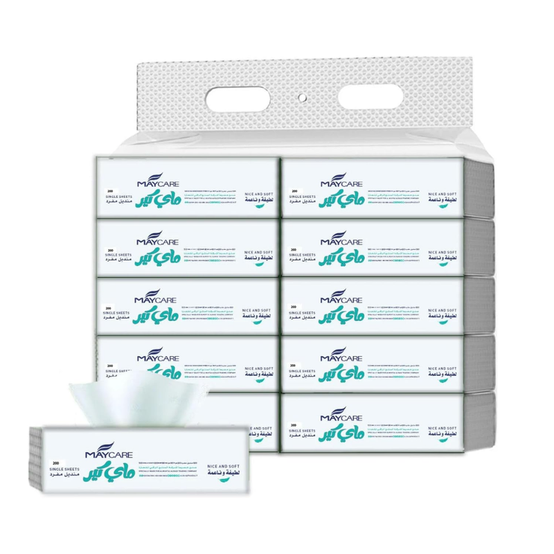 Maycare 4-Ply Soft Tissues 300 Count 10 Pack Bundle