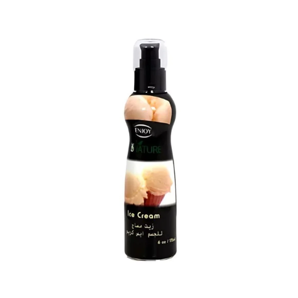 Enjoy Ice Cream Body Massage Oil, Moisturizing & Relaxing, 175ml
