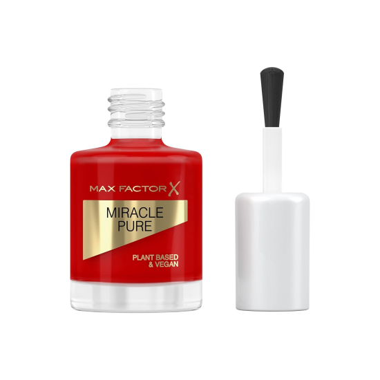 Shop Nail Polish Miracle Pure Scarlet Poppy Vibrant Color Max Factor 12ml
