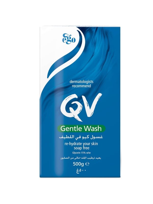 Gentle Body Wash for Sensitive Skin - QV Fragrance-Free Cleanser 500g