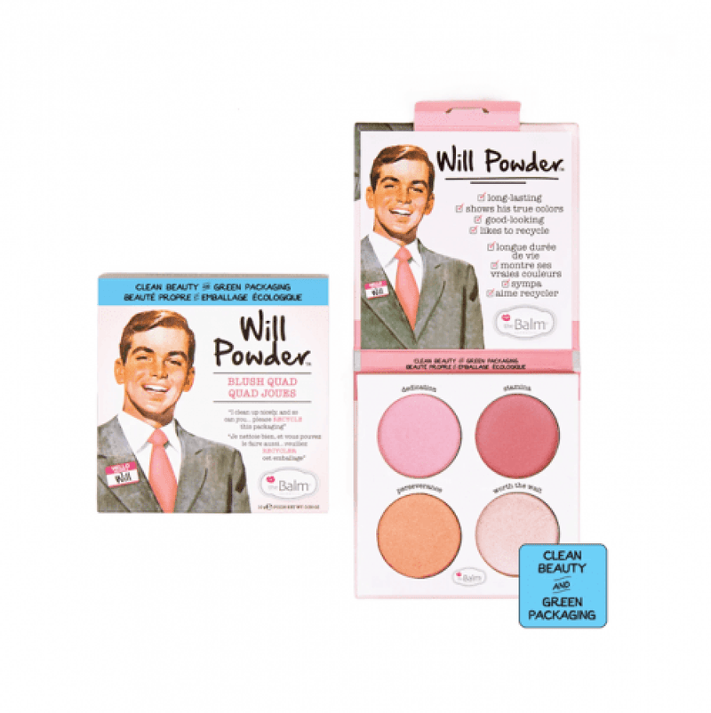 The Balm Well Powder Cheek Kit 4-Shade Blush and Eyeshadow Palette