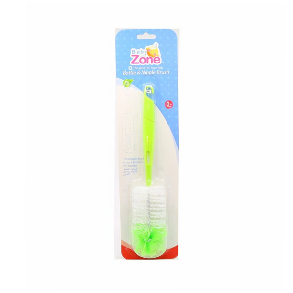 Baby Zone Nipple and Feeding Bottle Cleaning Brush Dual-Ended