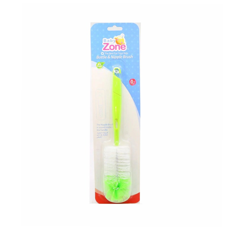 Baby Zone Nipple and Feeding Bottle Cleaning Brush Dual-Ended
