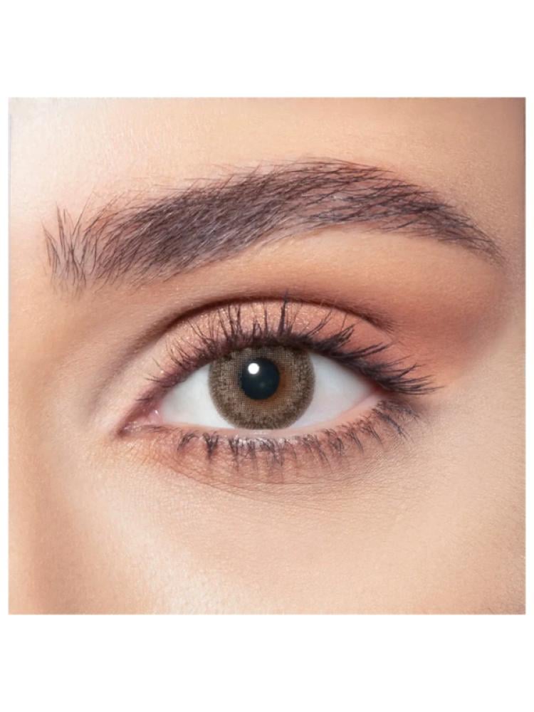 Brown Contact Lenses Daily Ash Brown Natural Look Bella 10 Pack