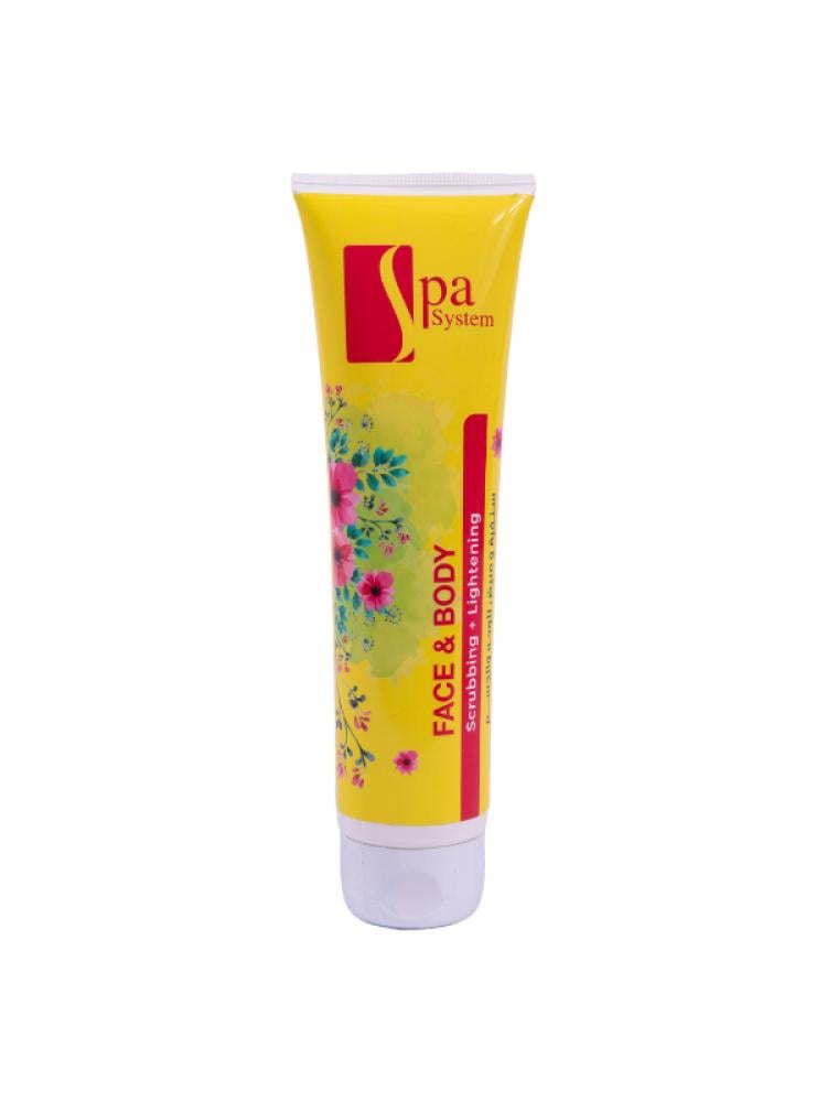 Spa System Face & Body Scrub & Brightening Cream - 150ml