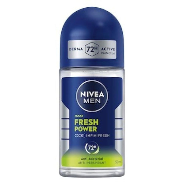 Roll On Deodorant For Men Fresh Power Long-Lasting Protection Nivea 50ml