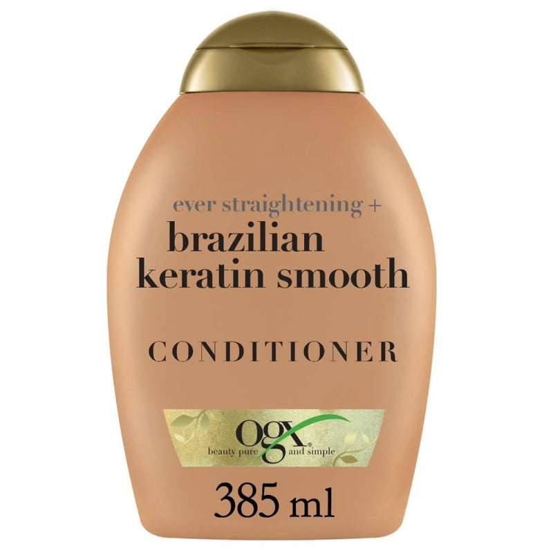 Keratin Shampoo and Conditioner Brazilian Straightening Formula Ogx 385ml