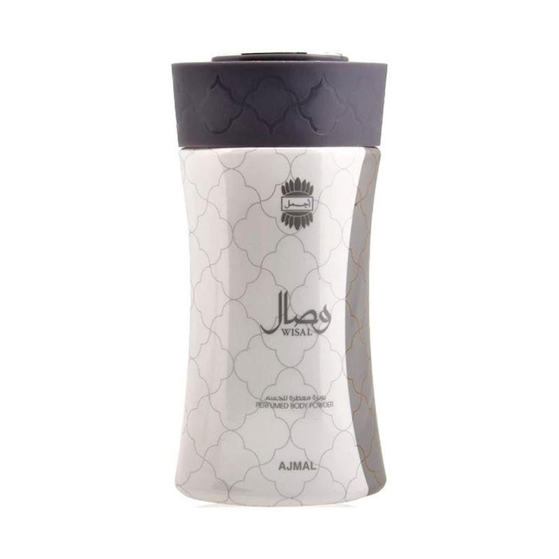 Perfumed Body Powder with Puff Wisal Ajmal 80g