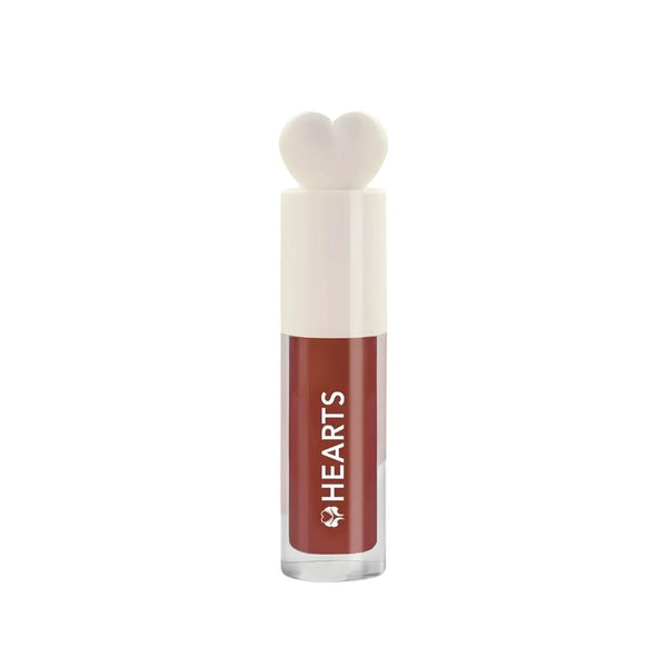 Hearts Lip Gloss 003 Chocolate Plump with Shea Butter & Vitamin E, Cherry Scent