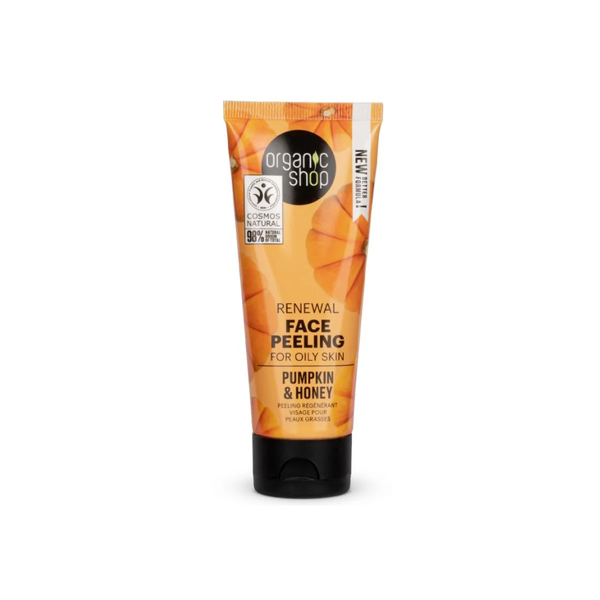 Organic Shop Pumpkin and Honey Facial Scrub for Oily Skin, 75ml