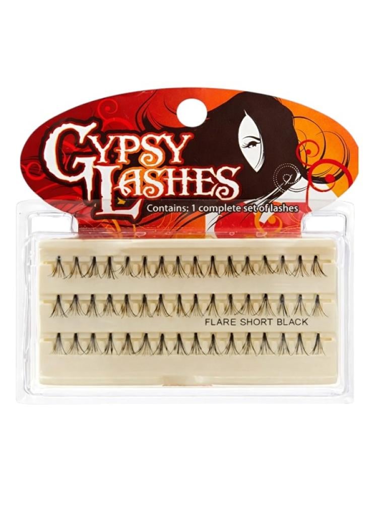 Individual False Lashes Short Black Natural Look Gypsy Lashes 60pc