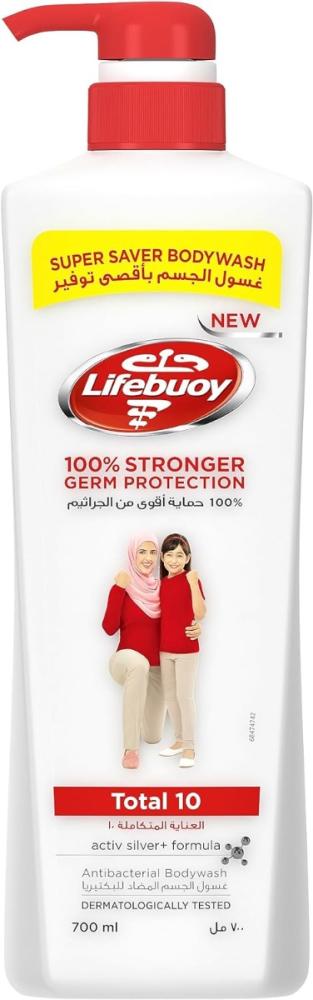 Body Wash Total Antibacterial Family Size Protection Lifebuoy 700ml