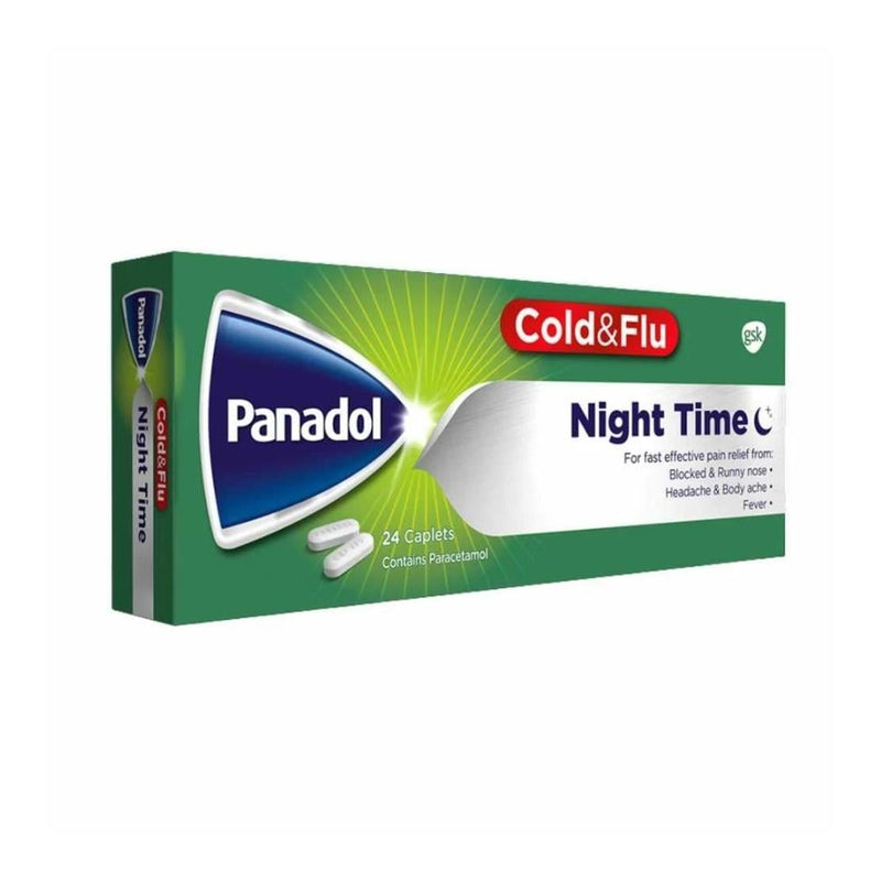 Panadol Cold & Flu Tablets with Pseudoephedrine 24 Count
