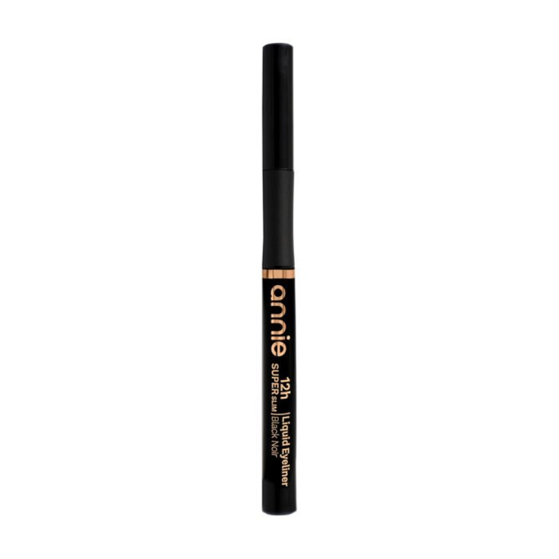 Black Liquid Eyeliner Super Slim Precision 12h Wear Annie 1ml