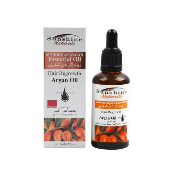 Sunshine Naturals Moroccan Argan Hair Oil, Moisturizing, 50ml