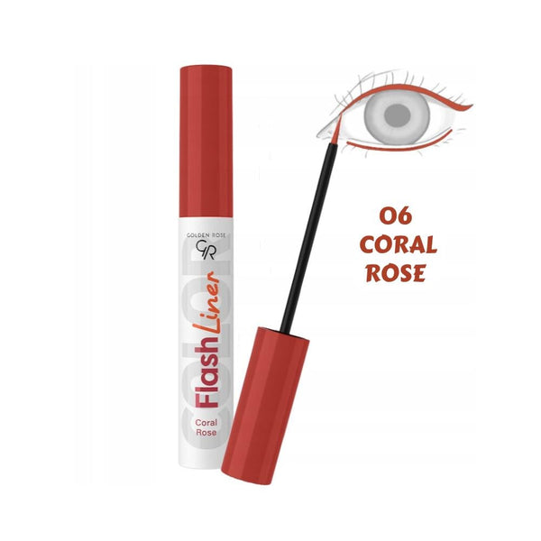 Golden Rose Flash Liner Eyeliner No. 06 Coral Rose 3.5ml
