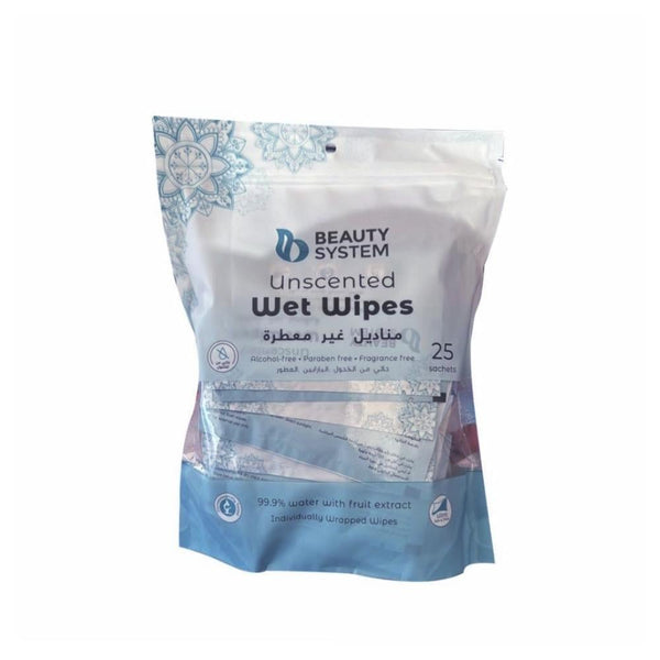 Beauty System Baby Wipes, Unscented, 99.9% Water, 25 Count