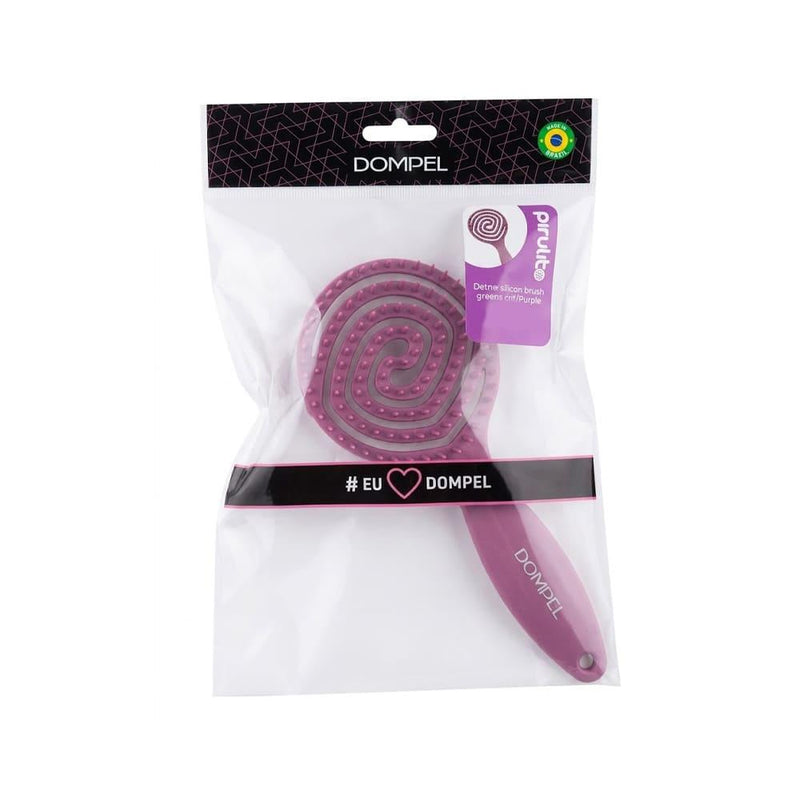 Best Hairbrush for Fine Hair Silicone Grape Scent Dompel 1 Count