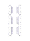 Nail Cleaning Brush Set 6 Pieces Pedicure Scrub Salon System Clear