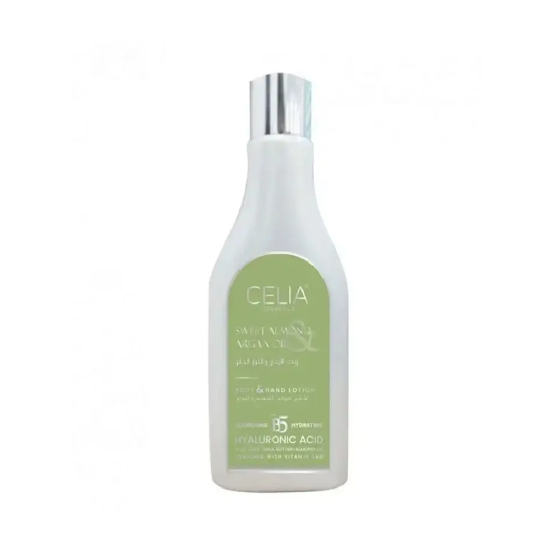 Celia Moisturizing Body and Hand Lotion with Argan Oil & Sweet Almond Oil, 200ml