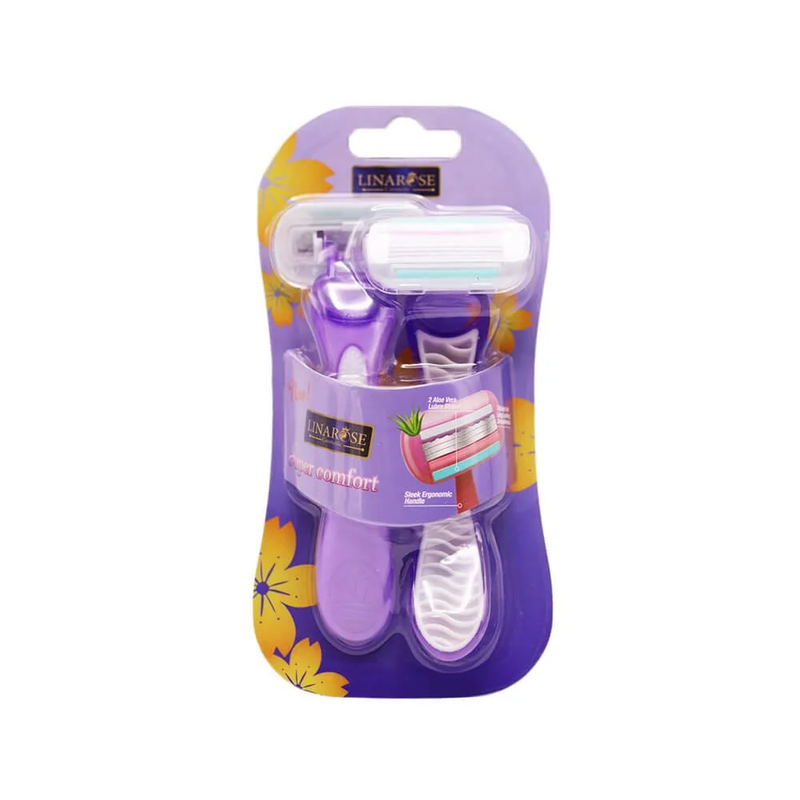 Top Rated Razor Manual Shaver with Aloe Vera Strip Lina Rose 2 Pieces