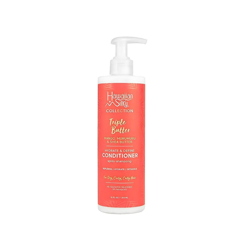 Hawaiian Silky Triple Butter Moisturizing Conditioner Mango Murumuru Shea 12oz