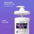 Advanced Clinicals Hyaluronic Acid Body Cream for Deep Hydration & Firming - 454g