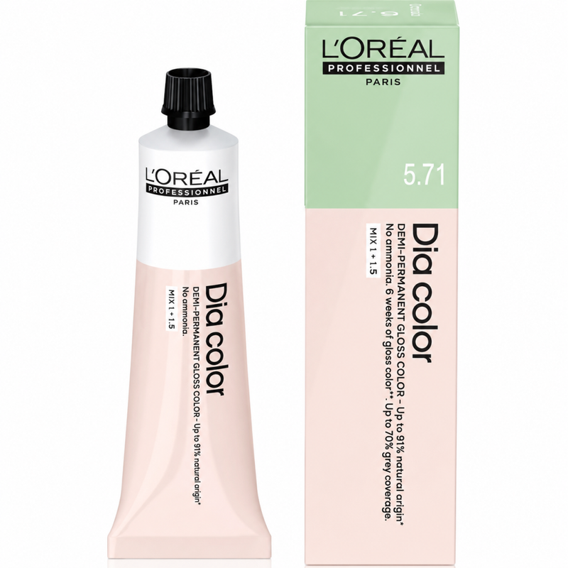 Dia Color Ammonia Free Hair Color Light Matte Ash 5.71 L'Oreal Professionnel 60m