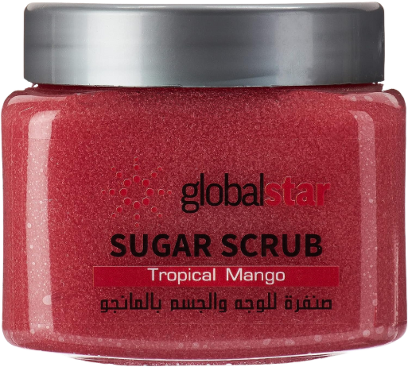Sugar Body Scrub Tropical Mango Exfoliating Glow Global Star 600ml