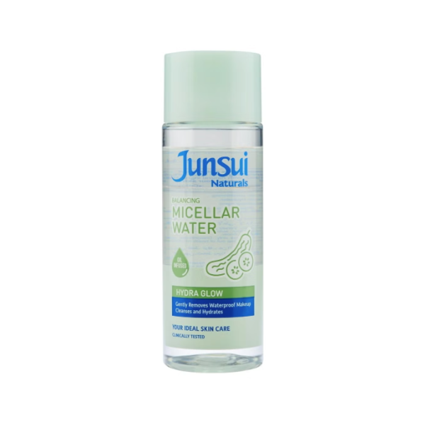 Junsui Naturals Micellar Hydra Glow Cleanser Makeup Remover, 140ml