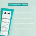 Exfoliating Cleanser for Face Gentle Niacinamide Q+A 125ml