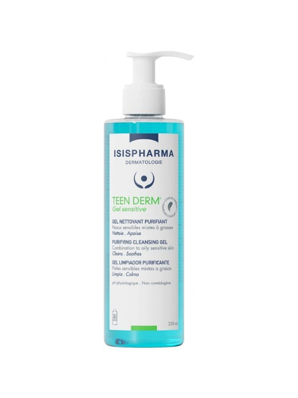 Isis Pharma Teen Derm Gel Sensitive Cleanser 250ml