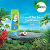 Vatika Naturals Volume and Thickness Conditioner for Fine Hair 400ml