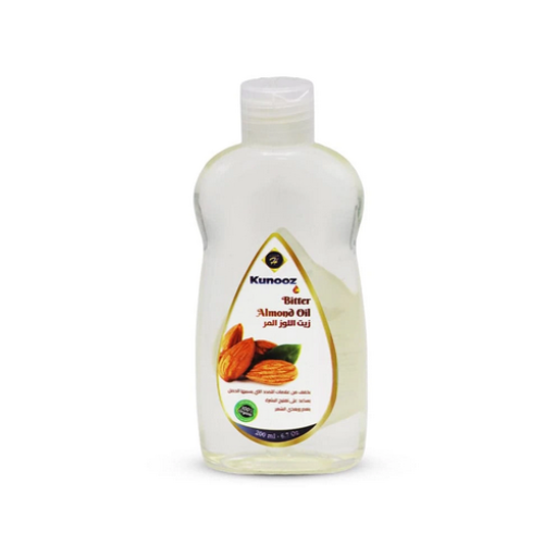 Kunooz H Bitter Almond Oil for Skin and Hair Care 200 ml