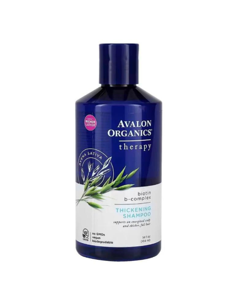 Best Hair Thickening Shampoo Biotin B-Complex Avalon Organics 414ml