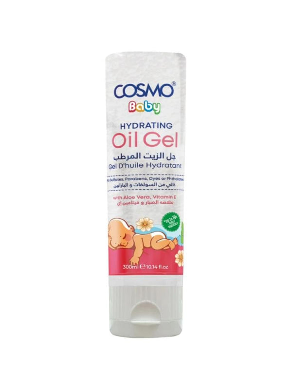 Baby Oil Gel Aloe Vera Vitamin E Moisturizing Cosmo 300ml