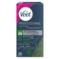 Veet Wax Strips Aloe Vera for Legs & Body Dry Skin 20Pcs